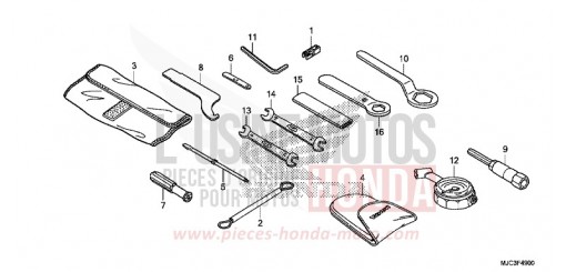 OUTILS CBR600RAD de 2013